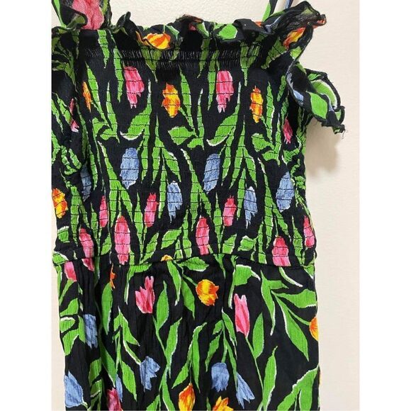 New Urban Outfitters Sabrina Gauze Smocked Mini Dress Size XS - Picture 5 of 8